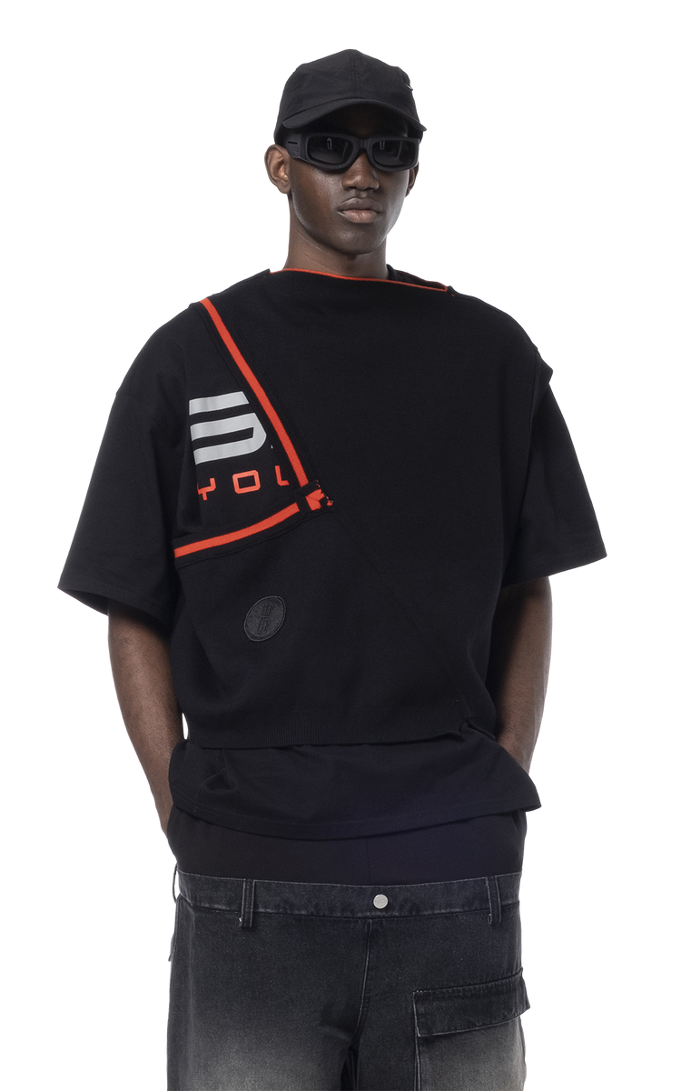 Spencer Badu // Black Contrast Stitch Vest – VSP Consignment