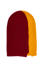 Load image into Gallery viewer, RED &amp; YELLOW SPLIT BEANIE
