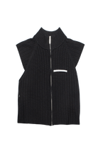 Load image into Gallery viewer, BLACK KNITTED VEST
