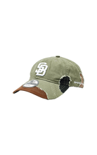 Load image into Gallery viewer, GREEN CAMO DISTRESSED CAP
