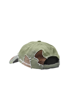 Load image into Gallery viewer, GREEN CAMO DISTRESSED CAP
