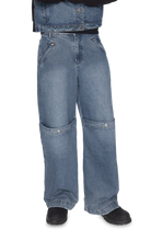 Load image into Gallery viewer, BLUE BAGGY JEANS
