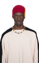 Load image into Gallery viewer, RED &amp; YELLOW SPLIT BEANIE
