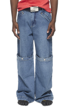 Load image into Gallery viewer, BLUE BAGGY JEANS
