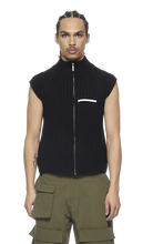 Load image into Gallery viewer, BLACK KNITTED VEST
