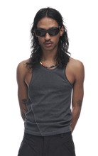 Load image into Gallery viewer, GREY DYED TWISTED TANK TOP
