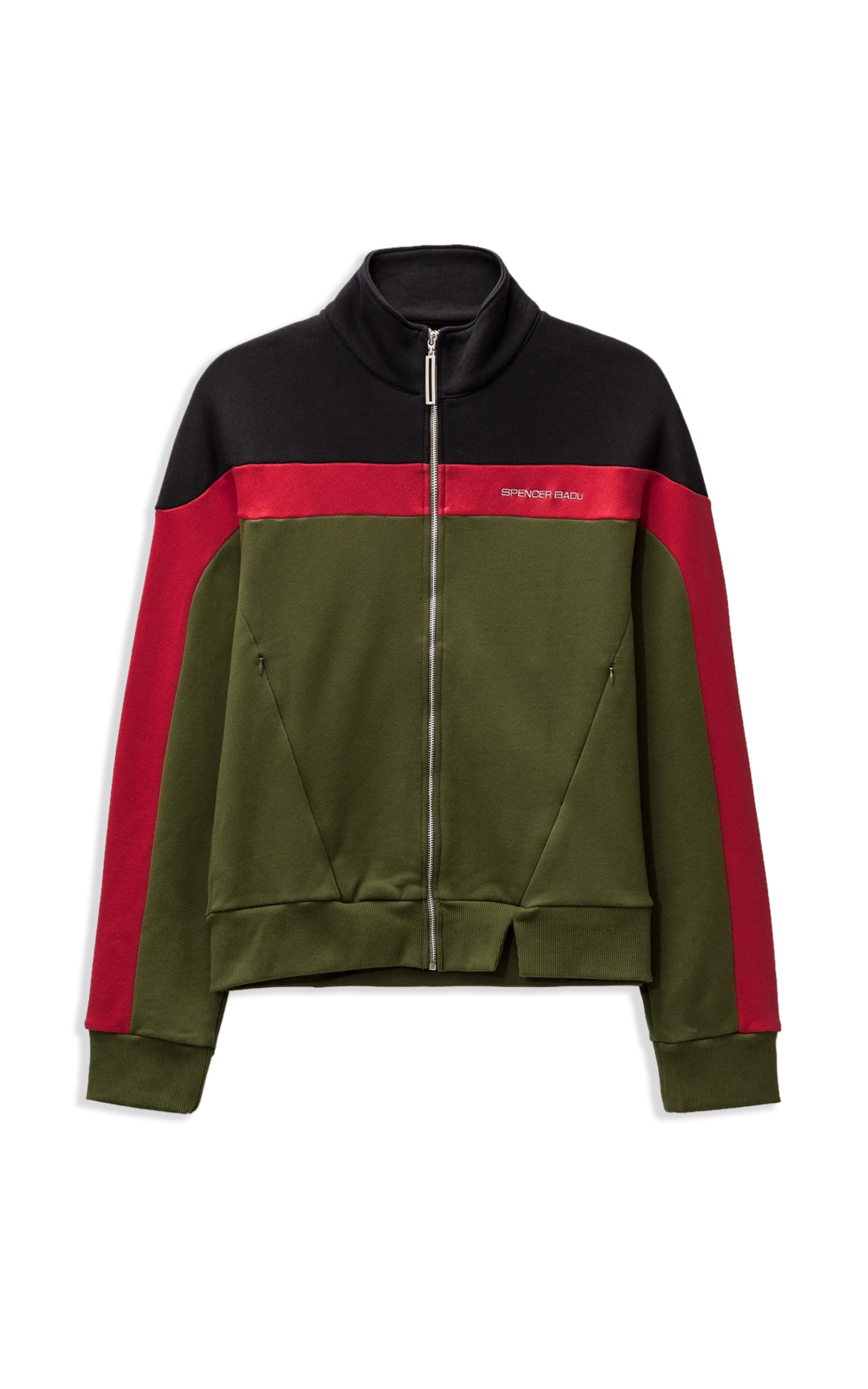 BLACK & GREEN TRACK JACKET