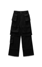 Load image into Gallery viewer, BLACK SAFARI CARGO PANT
