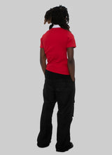 Load image into Gallery viewer, RED TWISTED GOLF SHIRT
